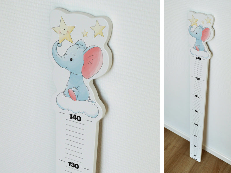 Annoteren Voorzien Oh jee Houten groeimeter / meetlat leuk als muur decoratie in de babykamer –  Babypluis