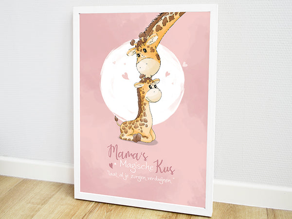 geboorte poster, geboorteposter, poster babykamer, dieren poster kinderkamer, dieren posters, kinderposter, muurdecoratie babykamer, poster bestellen, babykamer poster, hippe kraamcadeaus, wanddecoratie babykamer, poster giraf, poster online, muurposter