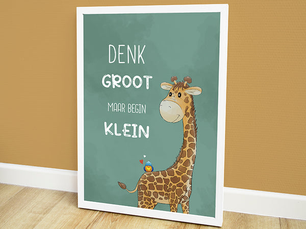 geboorte poster, geboorteposter, poster babykamer, dieren poster kinderkamer, dieren posters, kinderposter, muurdecoratie babykamer, poster bestellen, babykamer poster, hippe kraamcadeaus, wanddecoratie babykamer, poster giraf, poster online, muurposter