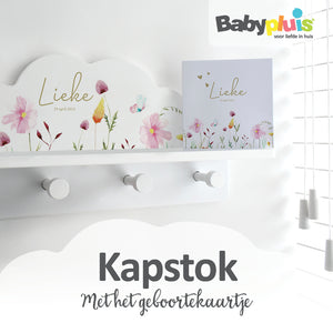 Kinderkapstok, kinderkapstok hout, kinderkapstokken, kapstok kinderen, kapstokjes, kinderkamer kapstok, kapstok kinderkamer, kapstok babykamer, babykamer kapstok, witte kapstok, wandkapstok met plank, kapstok naam, kapstok op maat, wandhaken kinderkamer