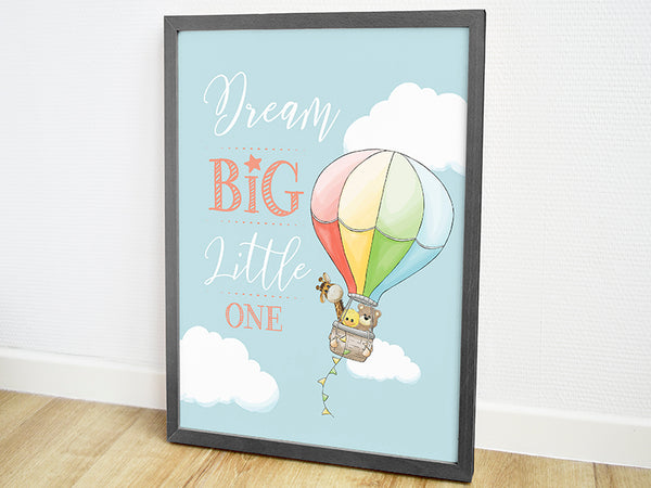 geboorte poster, geboorteposter, babykamer posters, dieren posters babykamer, dieren poster kinderkamer, kinderposter, kinderposters, poster kinderkamer, poster babykamer, hippe kraamcadeaus, muur decoratie babykamer, poster luchtballon, muurposter