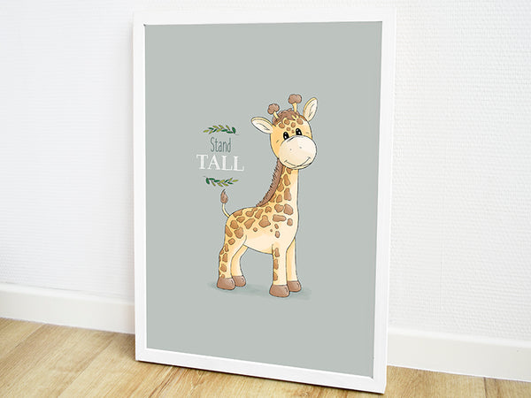 geboorte poster, geboorteposter, babykamer posters, dieren posters babykamer, dieren poster kinderkamer, kinderposter, kinderposters, poster kinderkamer, poster babykamer, hippe kraamcadeaus, muur decoratie babykamer, poster giraf, babykado, muurposter