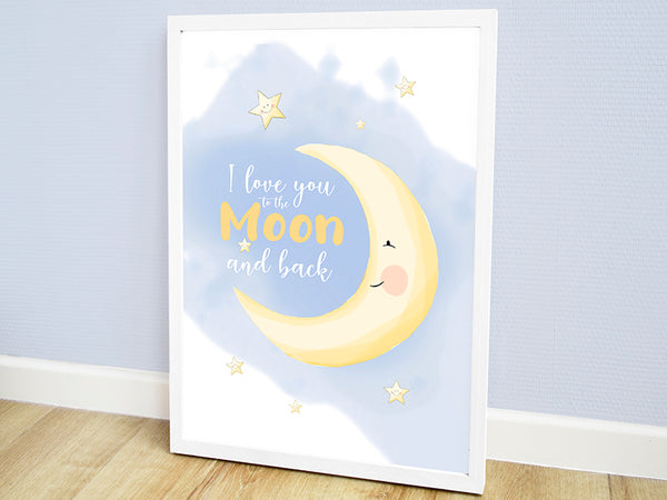 geboorte poster, geboorteposter, babykamer posters, dieren posters babykamer, dieren poster kinderkamer, kinderposter, kinderposters, poster kinderkamer, poster babykamer, hippe kraamcadeaus, muur decoratie babykamer, poster maan, babykado, muurposter