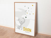 geboorte poster, geboorteposter baby, babykamer posters, dieren posters babykamer, dieren poster kinderkamer, kinderposter, kinderposters, gepersonaliseerd poster, persoonlijke poster, hippe kraamcadeaus, baby kraamcadeaus, poster voor kinderkamer, baby