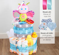 Luiertaart bestellen, luiertaart kopen, baby luiertaart, luiertaarten kopen, luiertaart neutraal, luier cadeau, geboortecadeaus, nuttige kraamcadeau, hippe kraamcadeaus, baby kraamcadeaus, kraamcadeau versturen, geboortecadeau, unieke kraamcadeaus