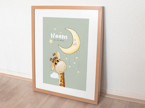 geboorte poster, geboorteposter baby, babykamer posters, dieren posters babykamer, dieren poster kinderkamer, kinderposter, kinderposters, gepersonaliseerd poster, persoonlijke poster, hippe kraamcadeaus, baby kraamcadeaus, poster voor kinderkamer, baby