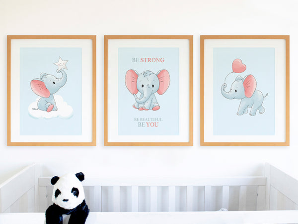 geboorte poster, geboorteposter baby, babykamer posters, dieren posters babykamer, dieren poster kinderkamer, kinderposter, kinderposters, drieluik poster, 3 luik poster, hippe kraamcadeaus, baby kraamcadeaus, poster voor kinderkamer, poster olifant, baby